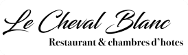 Cheval Blanc, restaurant et chambres d’hôtes à la Bastide-des-Jourdans, dans le Vaucluse. Logo